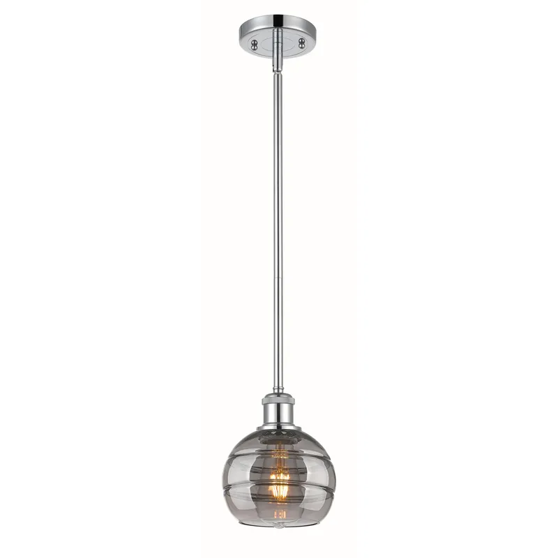 Ballston Rochester 1 Light 5.88 inch Polished Chrome Stem Hung Mini Pendant Ceiling Light
