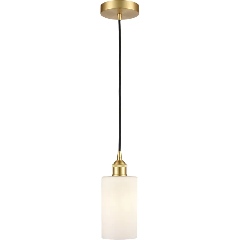 Edison Clymer LED 4 inch Satin Gold Mini Pendant Ceiling Light