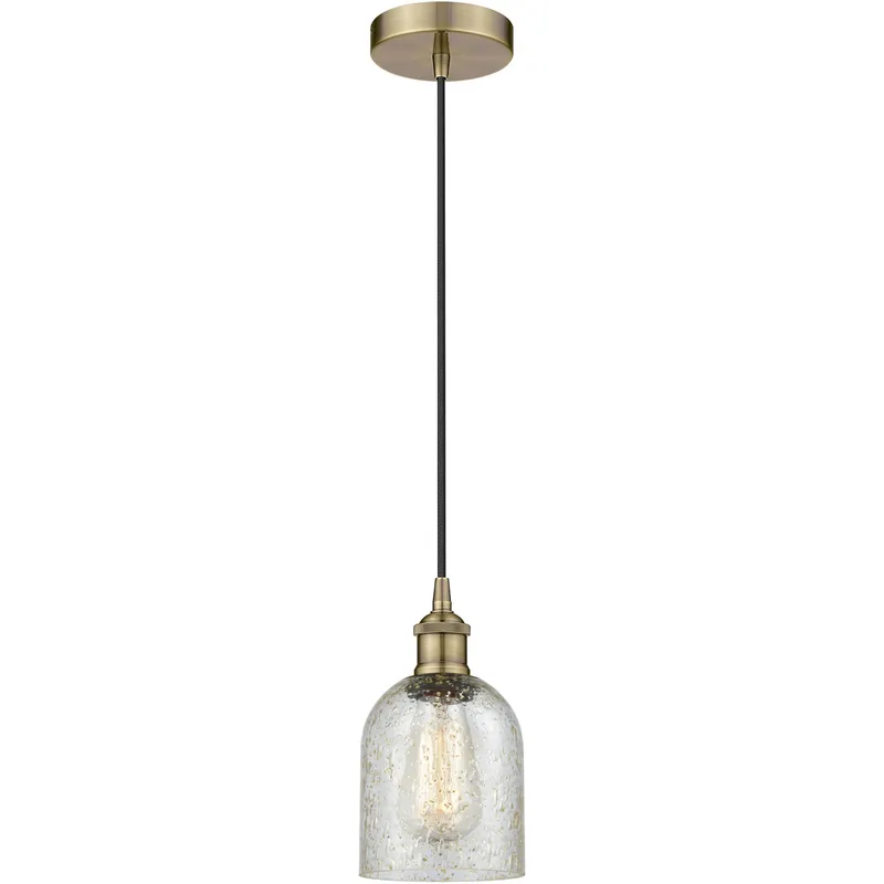 Edison Caledonia LED 5 inch Antique Brass Mini Pendant Ceiling Light