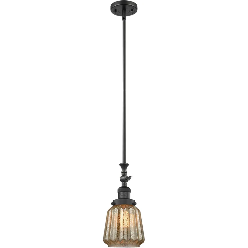 Franklin Restoration Chatham 1 Light 6 inch Matte Black Mini Pendant Ceiling Light in Incandescent, Mercury, Franklin Restoration