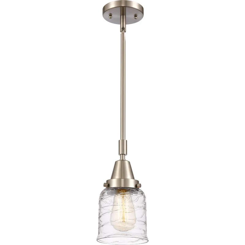 Franklin Restoration Bell LED 5 inch Brushed Satin Nickel Mini Pendant Ceiling Light