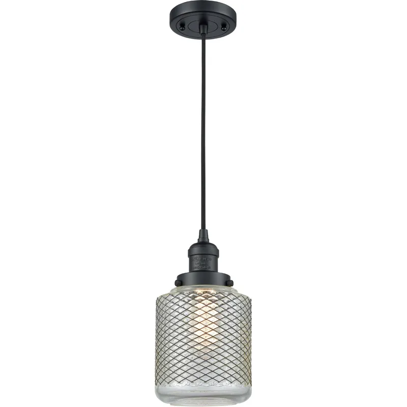 Franklin Restoration Stanton LED 6 inch Oil Rubbed Bronze Mini Pendant Ceiling Light, Franklin Restoration