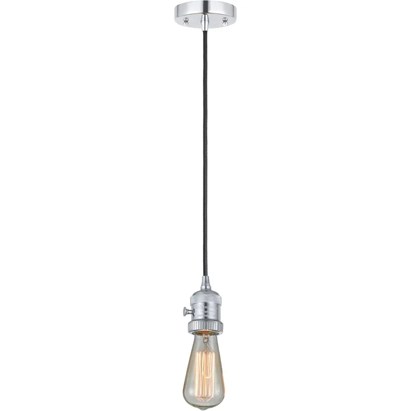 Franklin Restoration Bare Bulb LED 2 inch Polished Chrome Mini Pendant Ceiling Light