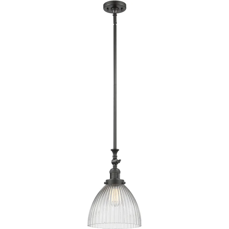 Franklin Restoration Seneca Falls LED 9.5 inch Oil Rubbed Bronze Mini Pendant Ceiling Light, Franklin Restoration