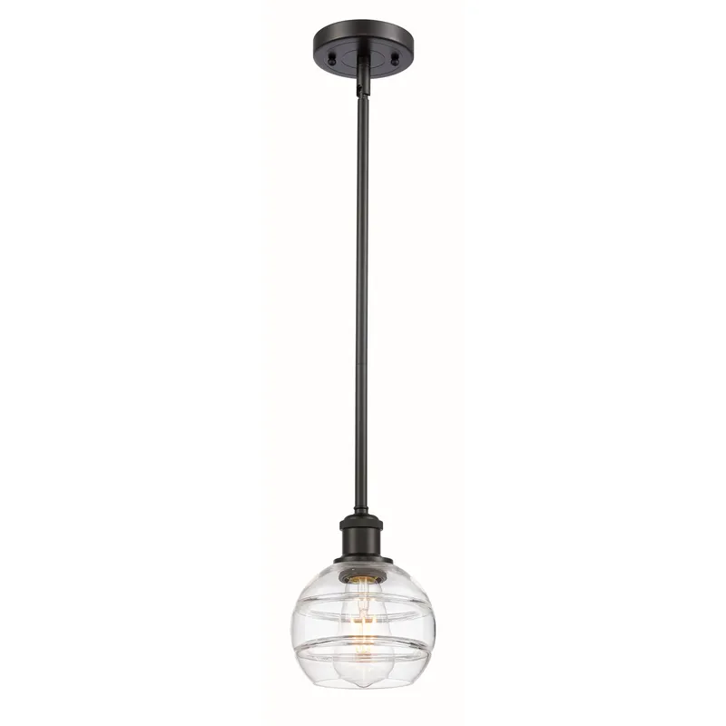 Ballston Rochester 1 Light 5.88 inch Oil Rubbed Bronze Stem Hung Mini Pendant Ceiling Light