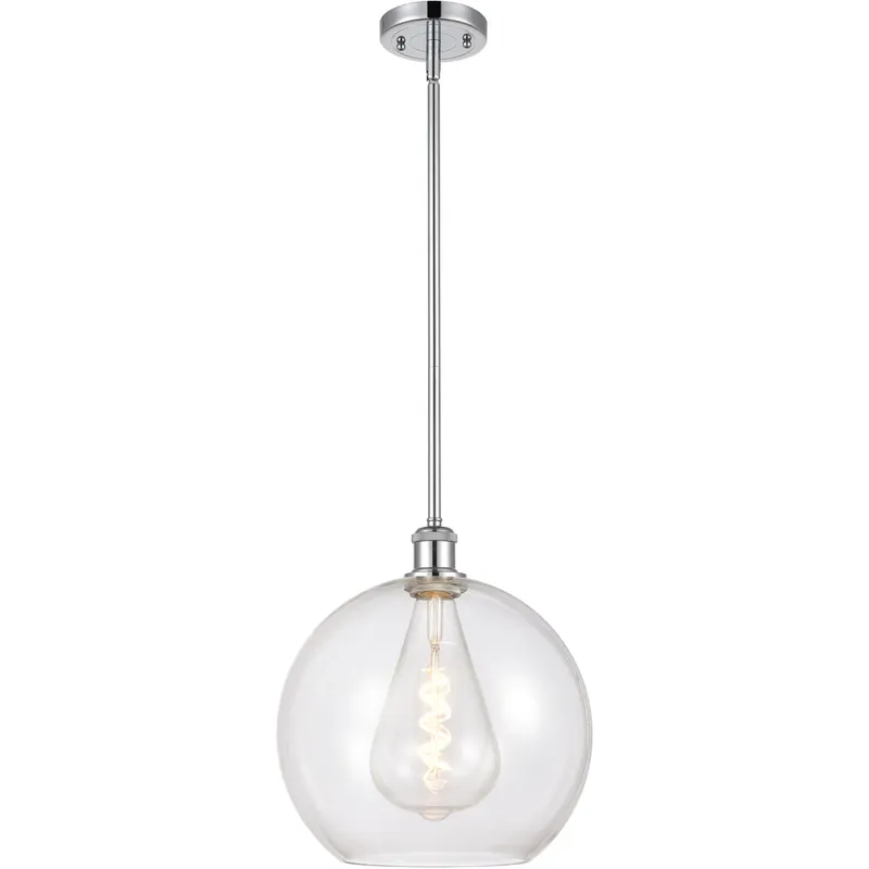 Ballston Athens 1 Light 12 inch Polished Chrome Mini Pendant Ceiling Light in Clear Glass