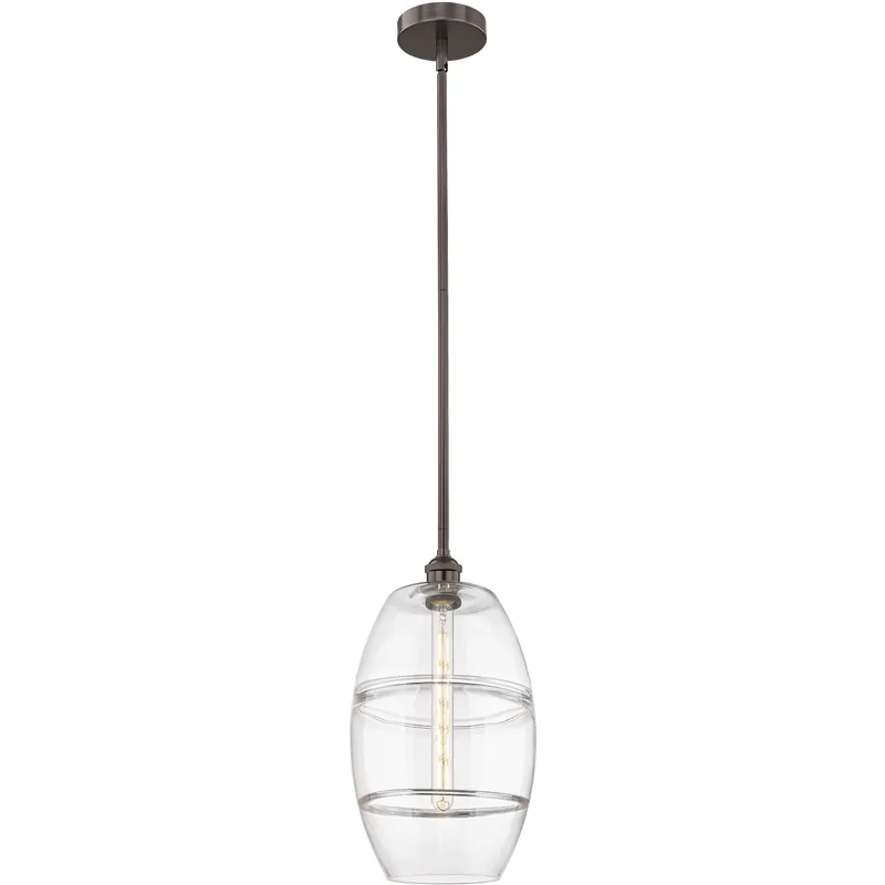 Edison Vaz 1 Light 10 inch Oil Rubbed Bronze Stem Hung Mini Pendant Ceiling Light