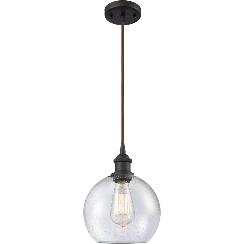 Ballston Athens 1 Light 8 inch Oil Rubbed Bronze Mini Pendant Ceiling Light