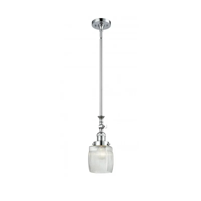 Franklin Restoration Colton 1 Light 6 inch Polished Chrome Mini Pendant Ceiling Light, Franklin Restoration