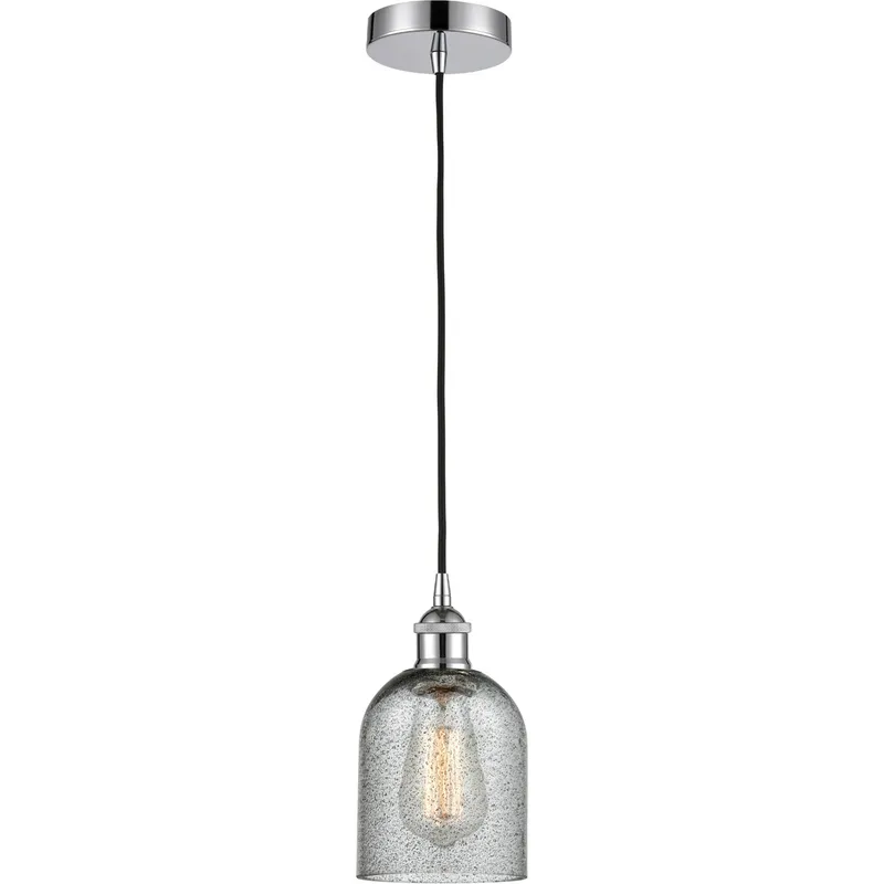 Edison Caledonia LED 5 inch Polished Chrome Mini Pendant Ceiling Light