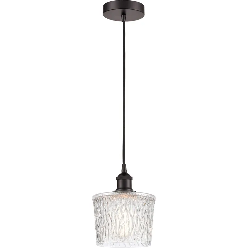 Edison Niagra LED 6.5 inch Oil Rubbed Bronze Mini Pendant Ceiling Light