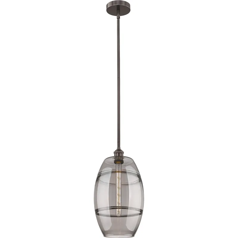 Edison Vaz 1 Light 10 inch Oil Rubbed Bronze Stem Hung Mini Pendant Ceiling Light