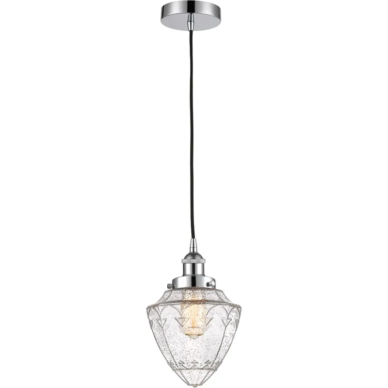 Edison Bullet LED 8 inch Polished Chrome Mini Pendant Ceiling Light
