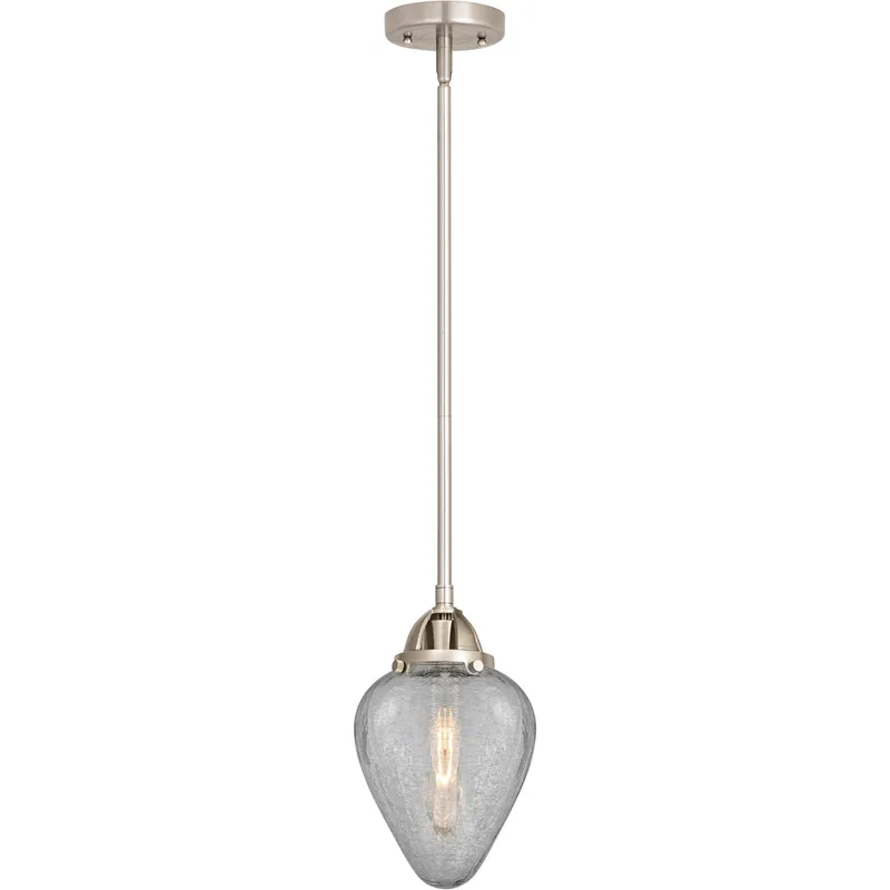 Nouveau 2 Geneseo LED 7 inch Brushed Satin Nickel Mini Pendant Ceiling Light