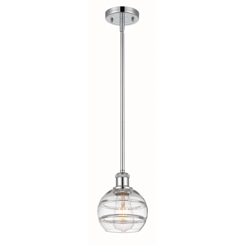 Ballston Rochester 1 Light 5.88 inch Polished Chrome Stem Hung Mini Pendant Ceiling Light