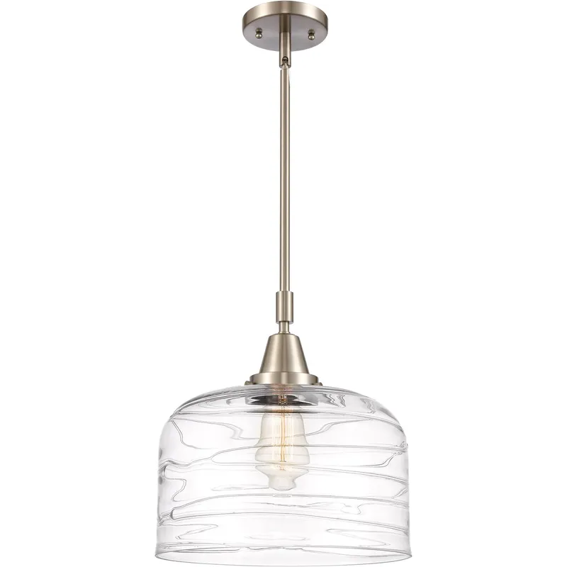 Franklin Restoration Bell LED 12 inch Brushed Satin Nickel Mini Pendant Ceiling Light