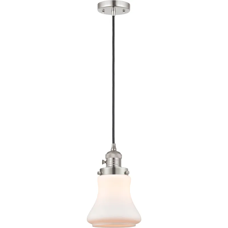 Franklin Restoration Bellmont 1 Light 6 inch Polished Nickel Mini Pendant Ceiling Light