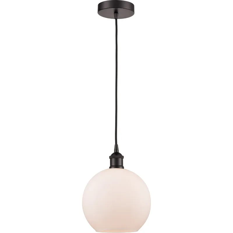 Edison Athens 1 Light 8 inch Oil Rubbed Bronze Mini Pendant Ceiling Light