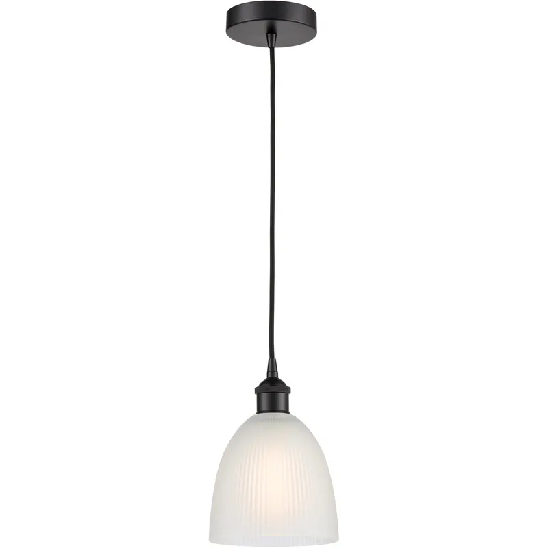 Edison Castile LED 6 inch Matte Black Mini Pendant Ceiling Light