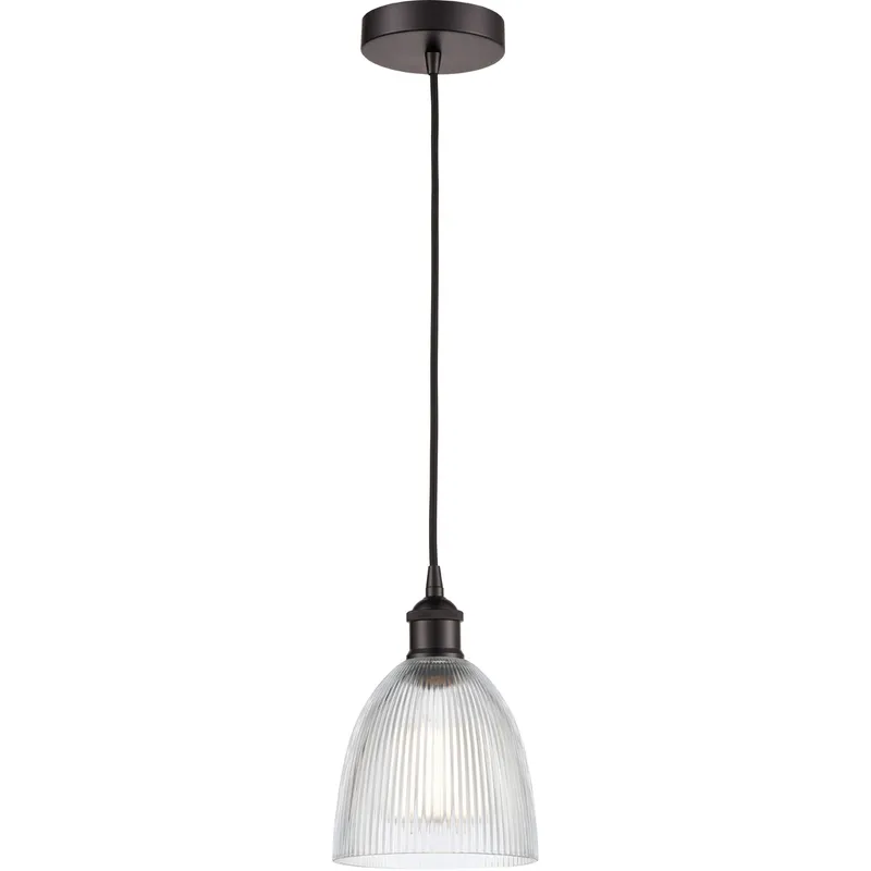 Edison Castile LED 6 inch Oil Rubbed Bronze Mini Pendant Ceiling Light