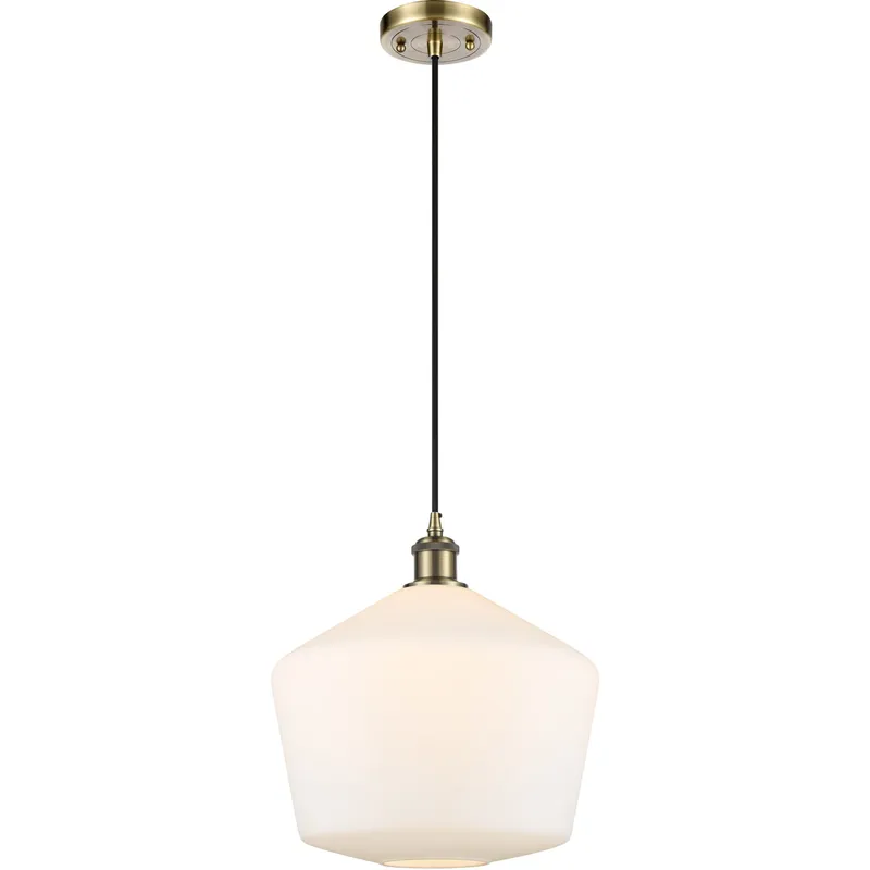 Ballston Cindyrella 1 Light 12 inch Antique Brass Mini Pendant Ceiling Light