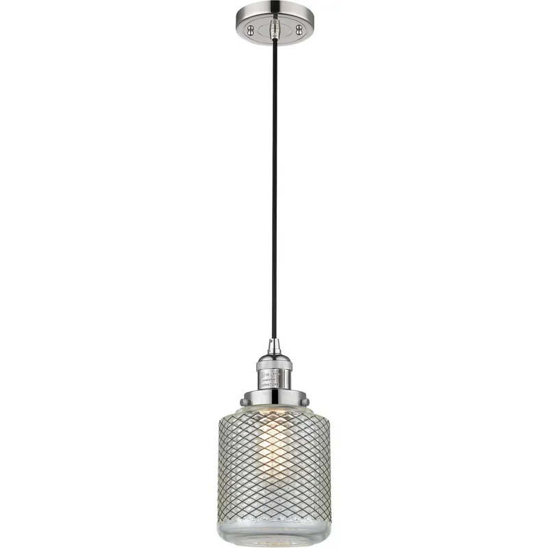 Franklin Restoration Stanton LED 6 inch Polished Nickel Mini Pendant Ceiling Light, Franklin Restoration