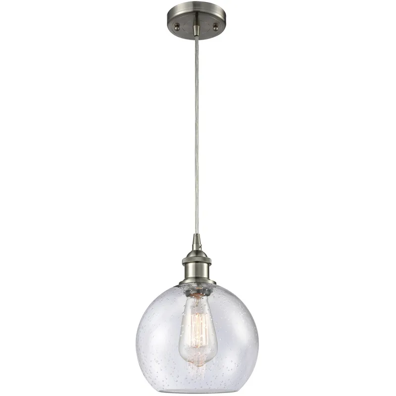 Ballston Athens 1 Light 8 inch Brushed Satin Nickel Mini Pendant Ceiling Light