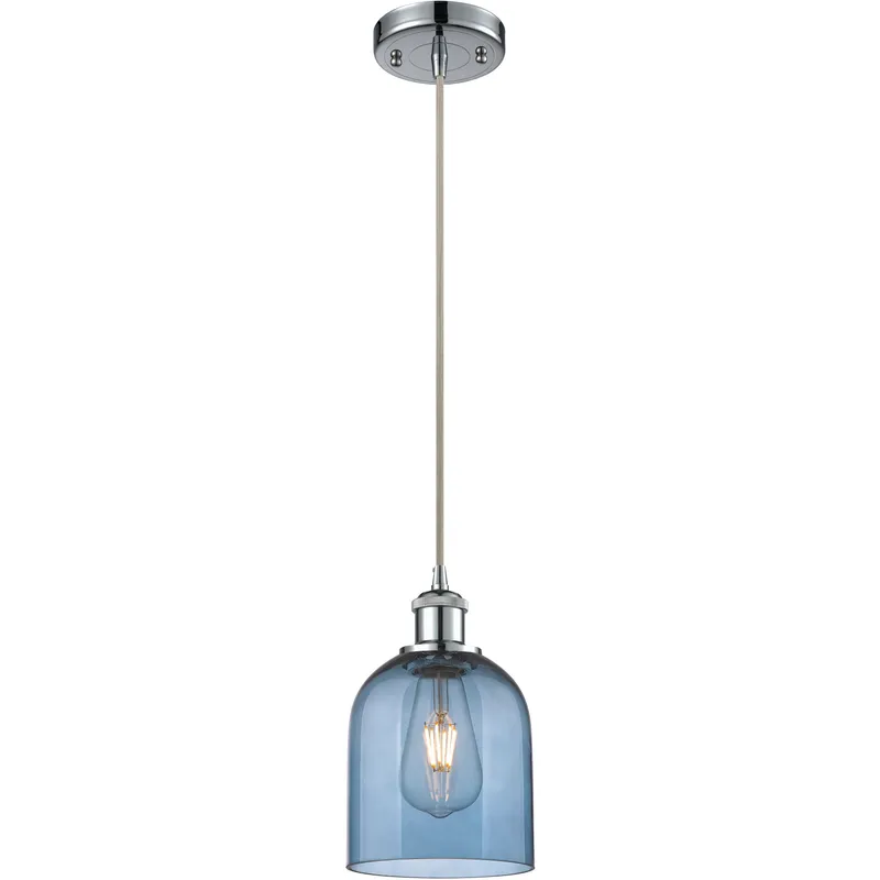 Ballston Bella 1 Light 5.5 inch Polished Chrome Cord Hung Mini Pendant Ceiling Light