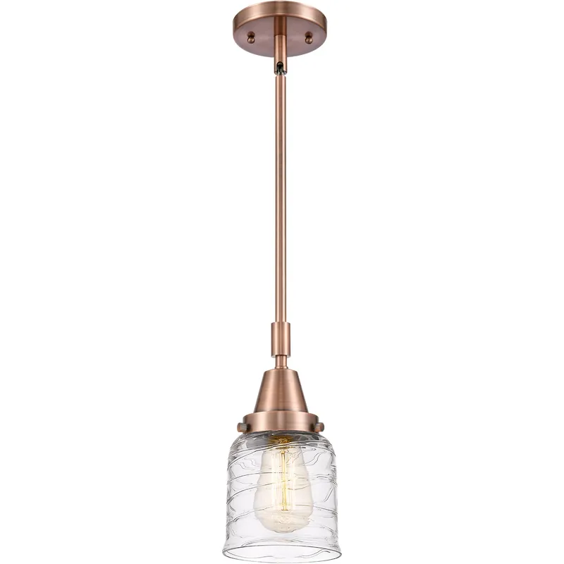 Franklin Restoration Bell LED 5 inch Antique Copper Mini Pendant Ceiling Light