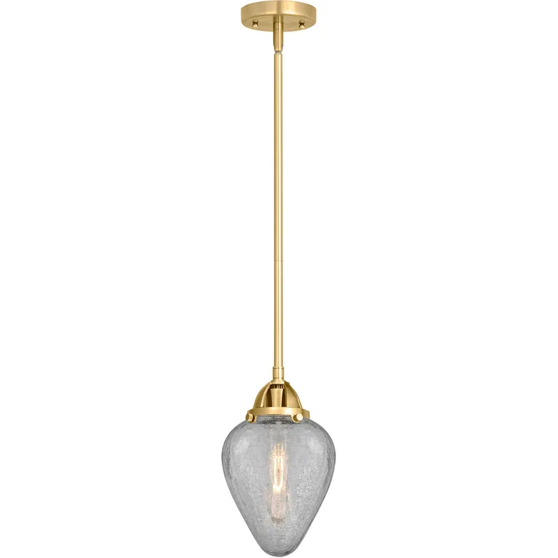 Nouveau 2 Geneseo LED 7 inch Satin Gold Mini Pendant Ceiling Light