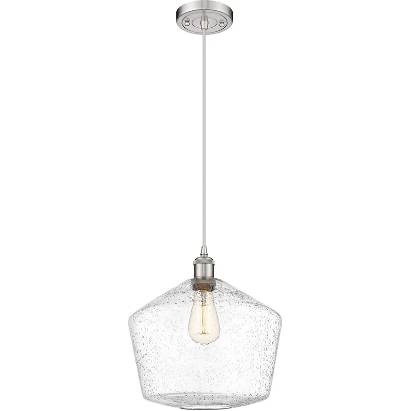 Ballston Cindyrella 1 Light 12 inch Brushed Satin Nickel Mini Pendant Ceiling Light