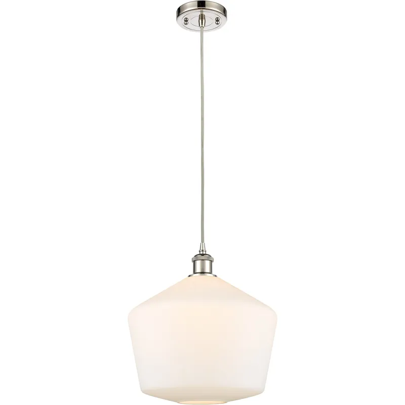 Ballston Cindyrella 1 Light 12 inch Polished Nickel Mini Pendant Ceiling Light