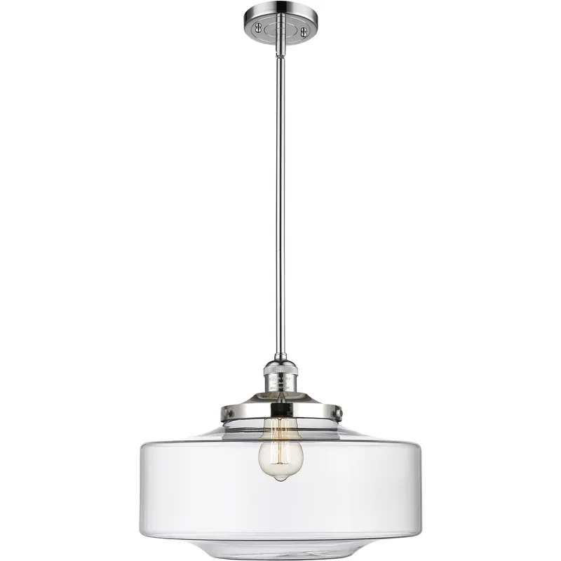 Franklin Restoration Bridgeton 1 Light 11.75 inch Polished Chrome Mini Pendant Ceiling Light in Incandescent, Clear