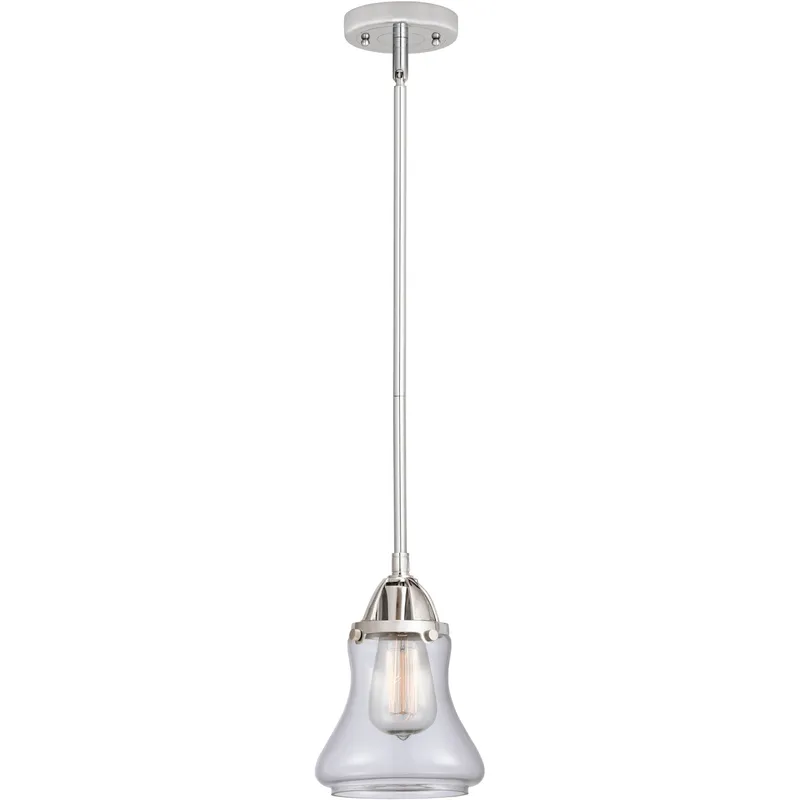 Nouveau 2 Bellmont LED 6 inch Polished Chrome Mini Pendant Ceiling Light in Clear