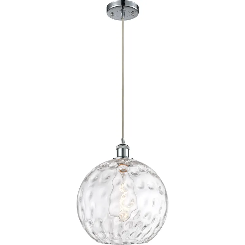 Ballston Athens Water Glass 1 Light 12 inch Polished Chrome Mini Pendant Ceiling Light