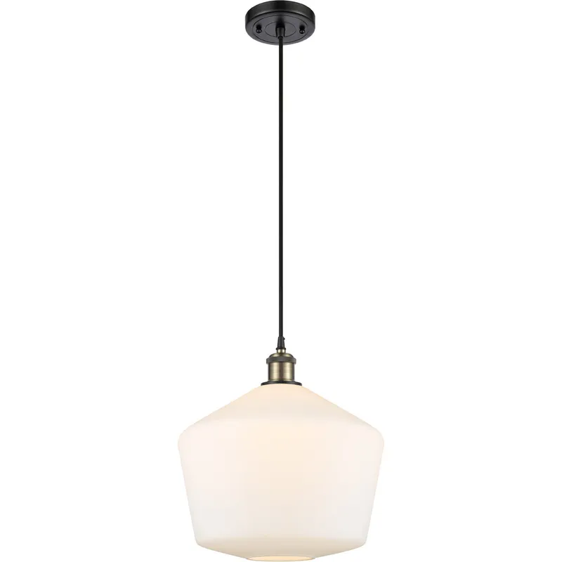 Ballston Cindyrella 1 Light 12 inch Black Antique Brass Mini Pendant Ceiling Light