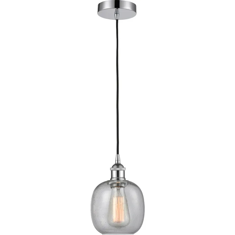 Edison Belfast 1 Light 6 inch Polished Chrome Mini Pendant Ceiling Light