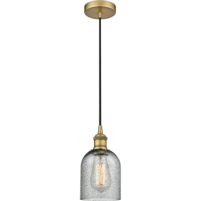 Edison Caledonia LED 5 inch Brushed Brass Mini Pendant Ceiling Light