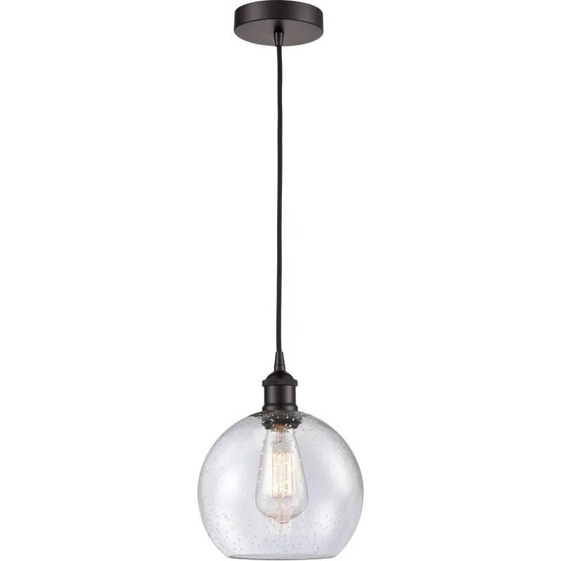 Edison Athens 1 Light 8 inch Oil Rubbed Bronze Mini Pendant Ceiling Light