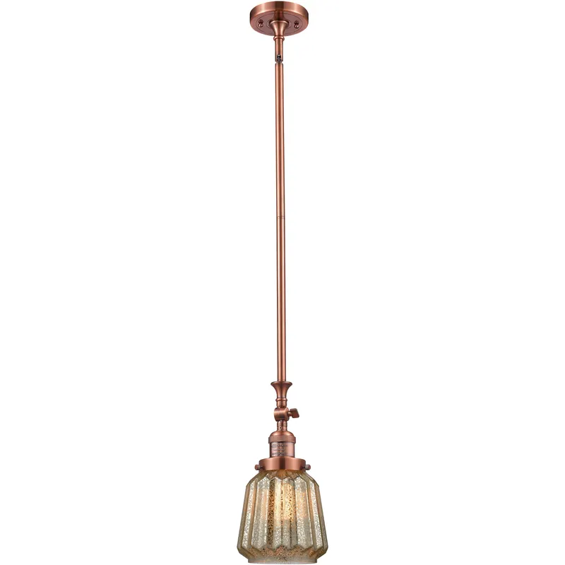 Franklin Restoration Chatham 1 Light 6 inch Antique Copper Mini Pendant Ceiling Light in Incandescent, Mercury, Franklin Restoration