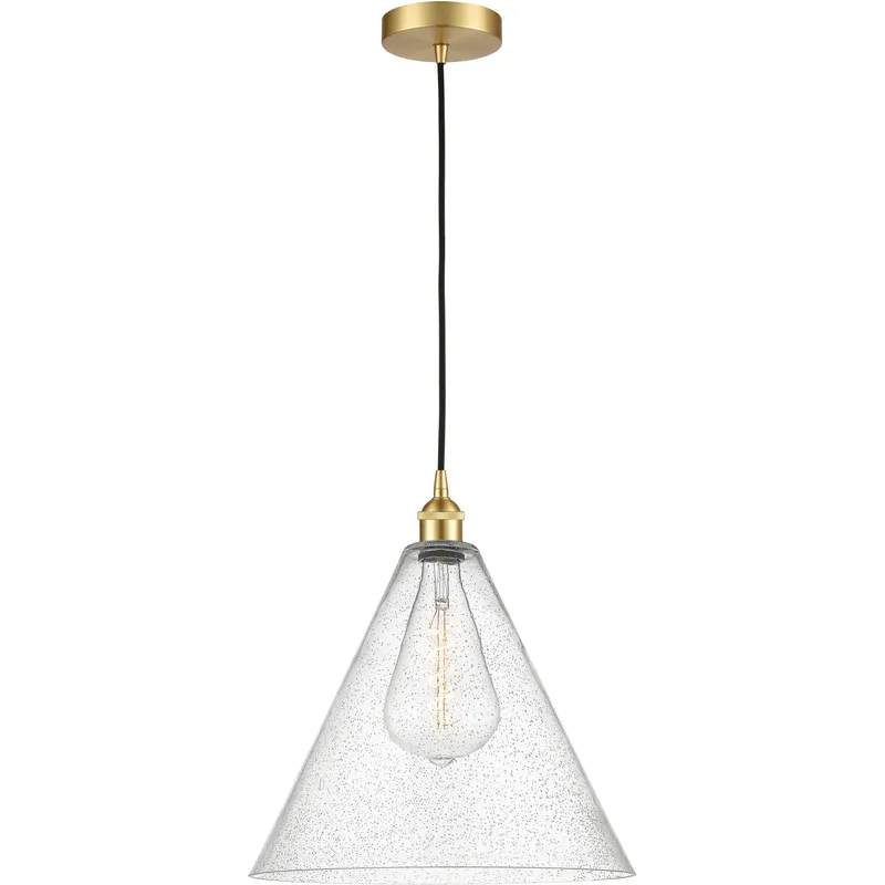 Berkshire 1 Light 16 inch Satin Gold Mini Pendant Ceiling Light