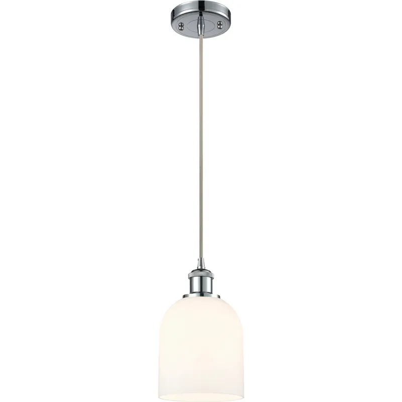 Ballston Bella 1 Light 5.5 inch Polished Chrome Cord Hung Mini Pendant Ceiling Light