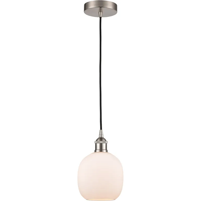 Edison Belfast 1 Light 6 inch Brushed Satin Nickel Mini Pendant Ceiling Light