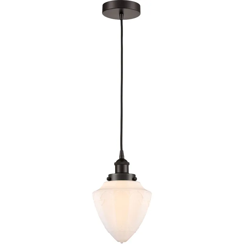 Edison Bullet LED 8 inch Oil Rubbed Bronze Mini Pendant Ceiling Light