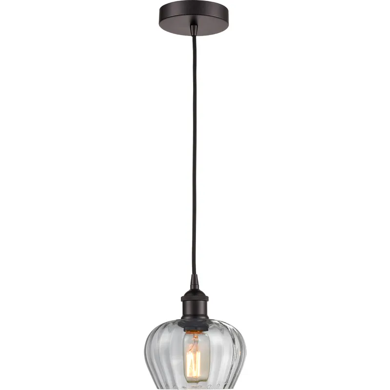 Edison Fenton LED 7 inch Oil Rubbed Bronze Mini Pendant Ceiling Light