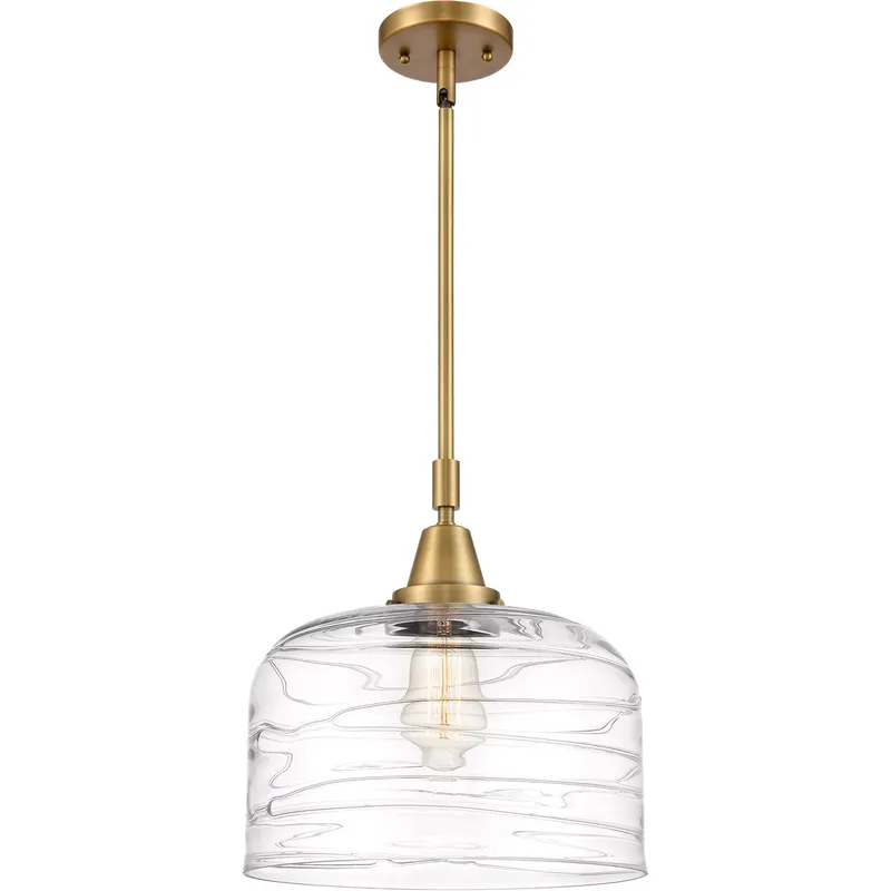 Franklin Restoration Bell LED 12 inch Brushed Brass Mini Pendant Ceiling Light