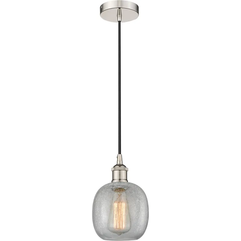 Edison Belfast 1 Light 6 inch Polished Nickel Mini Pendant Ceiling Light