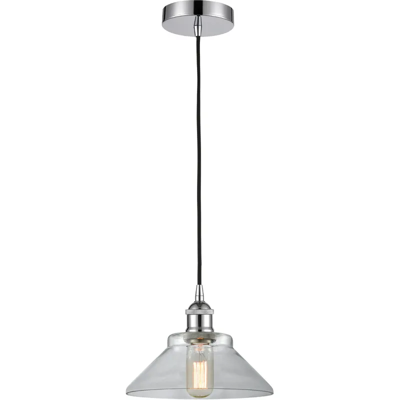 Edison Orwell LED 8 inch Polished Chrome Mini Pendant Ceiling Light