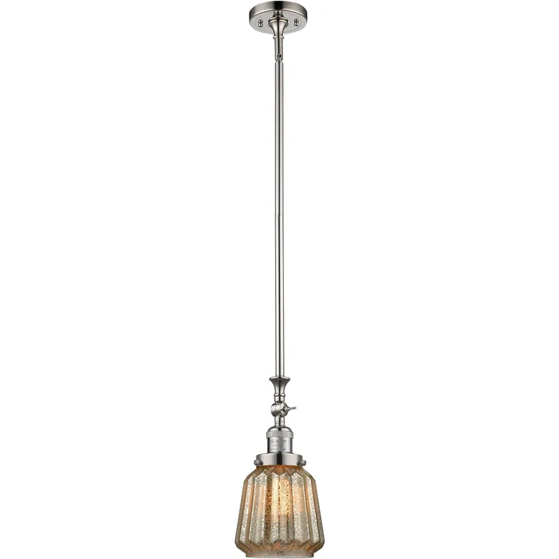 Franklin Restoration Chatham 1 Light 6 inch Polished Nickel Mini Pendant Ceiling Light in Incandescent, Mercury, Franklin Restoration