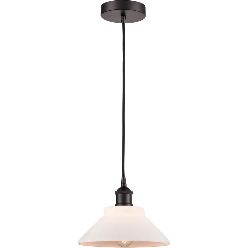 Edison Orwell LED 8 inch Oil Rubbed Bronze Mini Pendant Ceiling Light